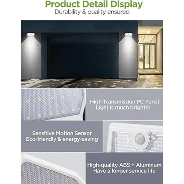 InnoGear apliques para luz solar en pared y canaleta con