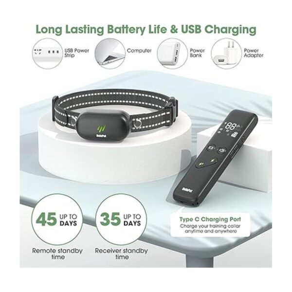 Dog Shock Collar Electric Dog Training Collar with Remote_6