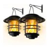 Otdair Farol solar de pared para exteriores llamas_1