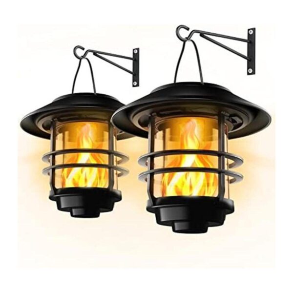 Otdair Farol solar de pared para exteriores llamas_1