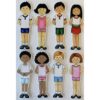 Juego de muñecas de fieltro Dress Up 8 muñecas 78 piezas_2