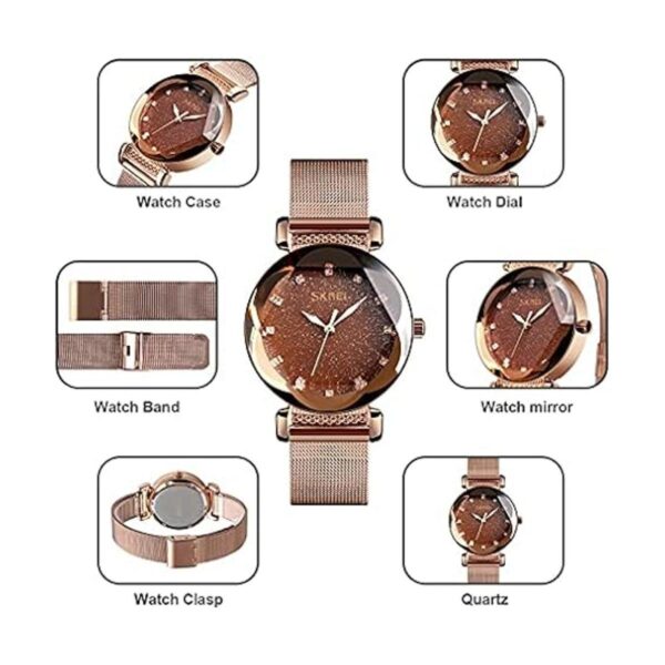 GOSASA Reloj de pulsera de cuarzo para mujer estilo_3
