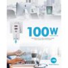 ITEHIL Cargador de pared USB C de 100 W y 4 puertos_2