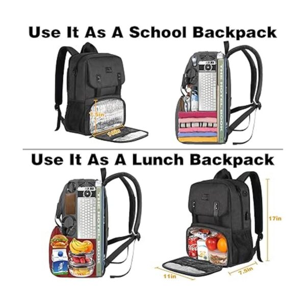 Mochila de almuerzo para mujer mochila térmica para_4