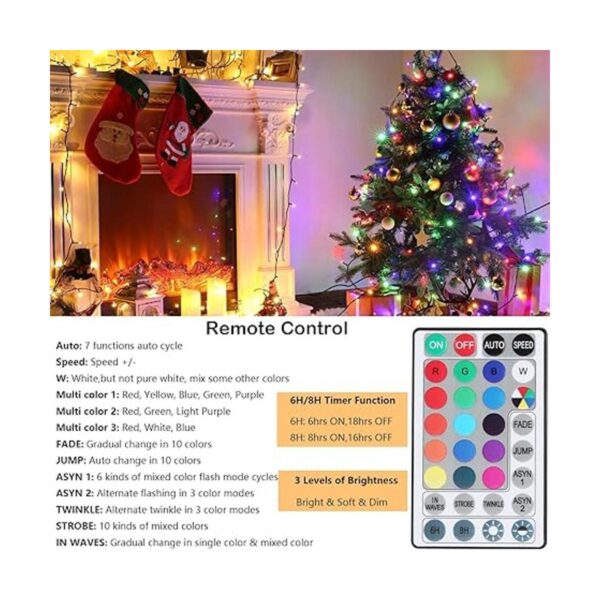 Joomer Luces de Navidad que cambian de color 66 pies_3