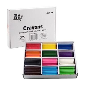 IDIY Crayones de cera a granel sin envolver 480_1