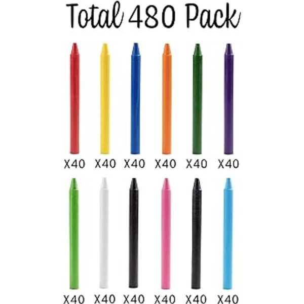 IDIY Crayones de cera a granel sin envolver 480_2
