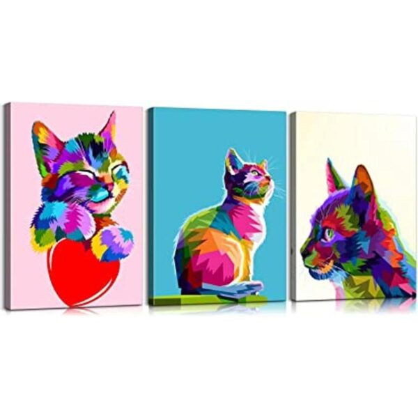 Mistyefly 3 piezas coloridas de animales para decoración_1