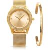 ManChDa Reloj de pulsera para mujer con malla de acero_1