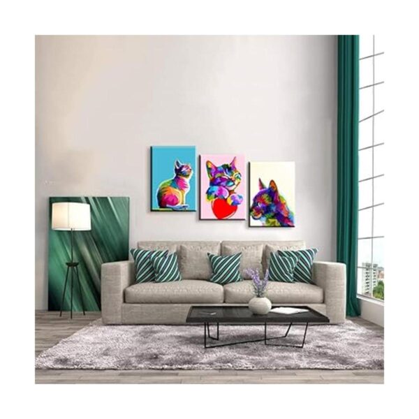 Mistyefly 3 piezas coloridas de animales para decoración_3