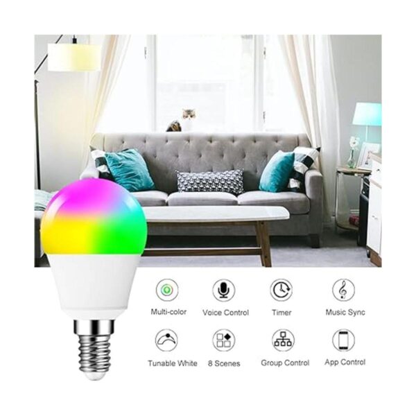 DOGAIN Bombillas inteligentes pequeñas A15 bombilla RGB