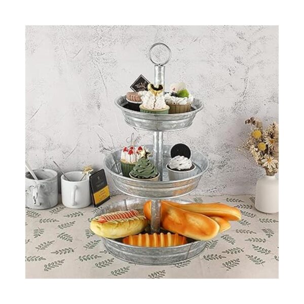 ELLDOO Bandeja de servir de 3 niveles soporte de bandeja