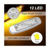 LedVillage Paquete de 10 12 V CC 6.4 pulgadas lente_5