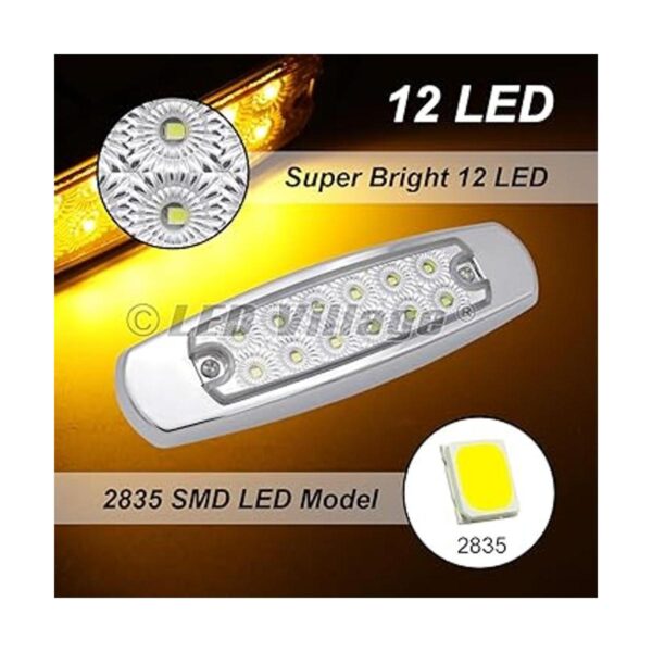 LedVillage Paquete de 10 12 V CC 6.4 pulgadas lente_5