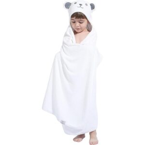 HIPHOP PANDA Toalla de bambú con capucha para niños