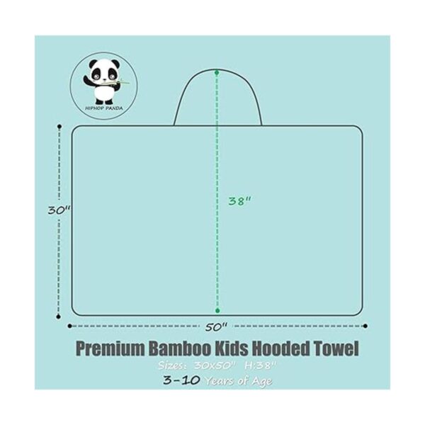 HIPHOP PANDA Toalla de bambú con capucha para niños