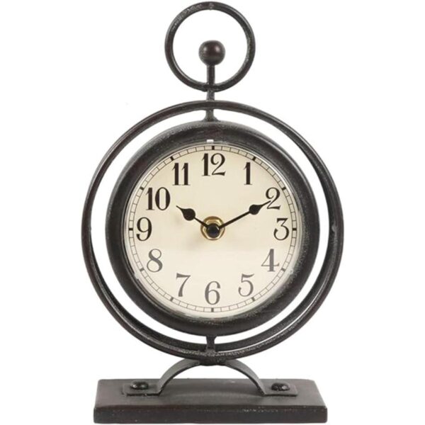 JUMBO HUMBLE Reloj de escritorio pequeño de metal vintage_1