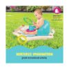 Tapete inflable para bebé con respaldo y divertidos