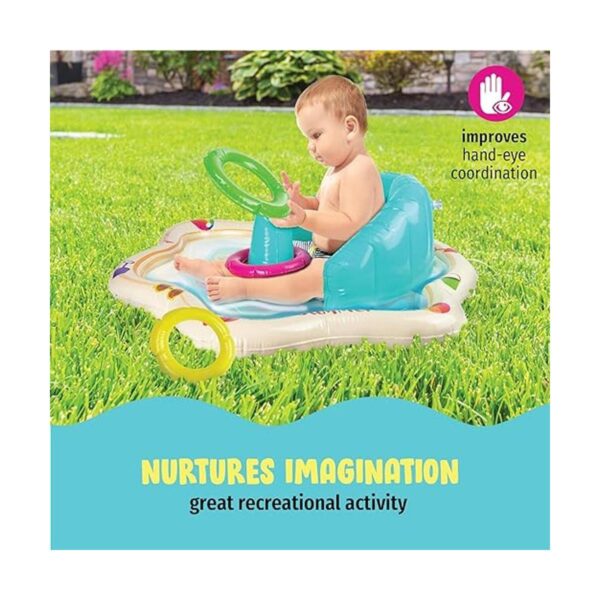 Tapete inflable para bebé con respaldo y divertidos