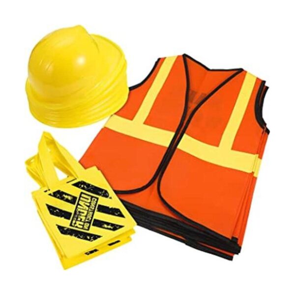 Disfraz de construcción de 24 piezas incluye bolsa de_1