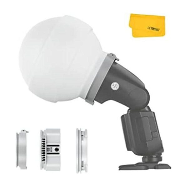 Godox MLCD15 cúpula de difusión con 3 adaptadores difusor_1