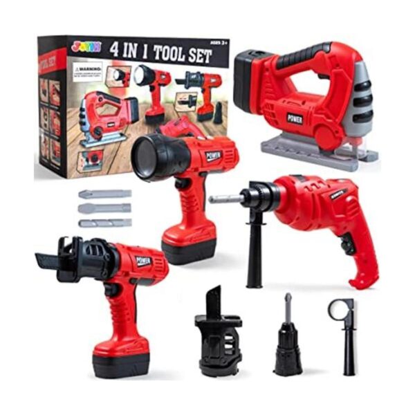 JOYIN 4in1 Kids Tool Set Pretend Play Toddler Tool Toys_1