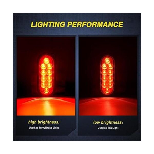 Nilight 4 luces traseras LED ovaladas de 6 pulgadas 4_5
