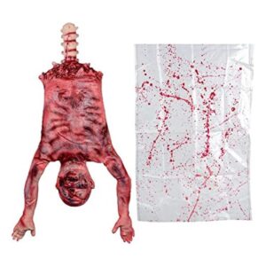 Medio cuerpo sangriento de Halloween 37 pulgadas de piel_1