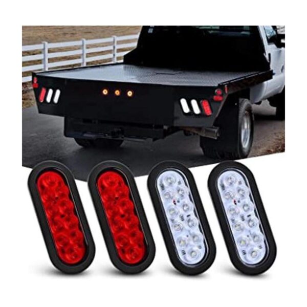 Nilight 4 luces traseras LED ovaladas de 6 pulgadas 4_1