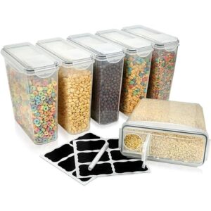 Juego de contenedores de cereales grandes paquete de 6_1