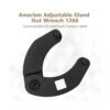 Amerbm Llave de tuerca ajustable 1266 y 7463 Llave de