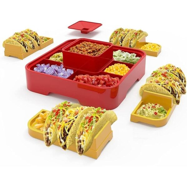 OOFAYBILL Soporte para tacos para el martes Juego de 12_1