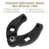 Amerbm Llave de tuerca ajustable 1266 y 7463 Llave de
