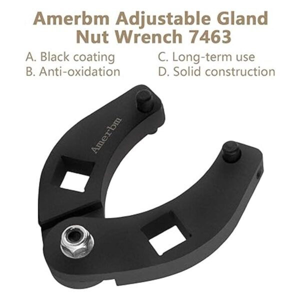 Amerbm Llave de tuerca ajustable 1266 y 7463 Llave de