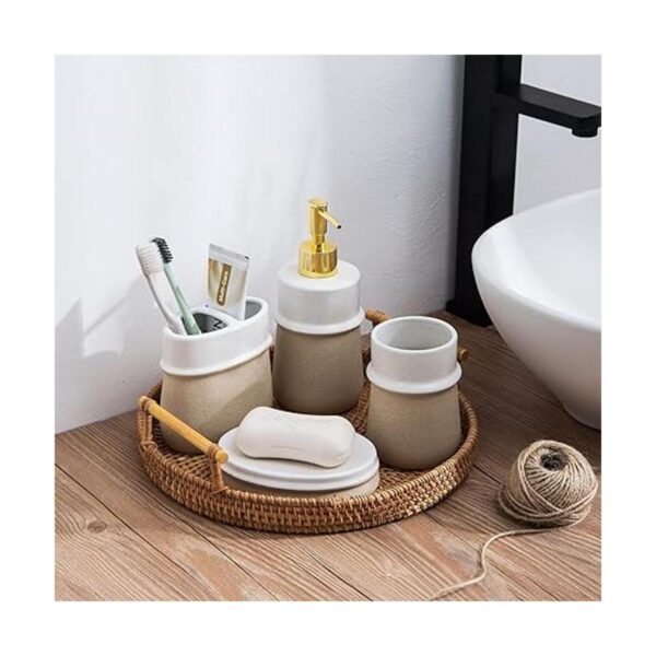 Juego de accesorios de baño decoración de baño de granja_5