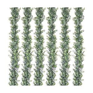 DearHouse Paquete de 6 guirnaldas de eucalipto sintético