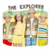 Chaleco explorador de 12 piezas para niños y 12 sombreros_2