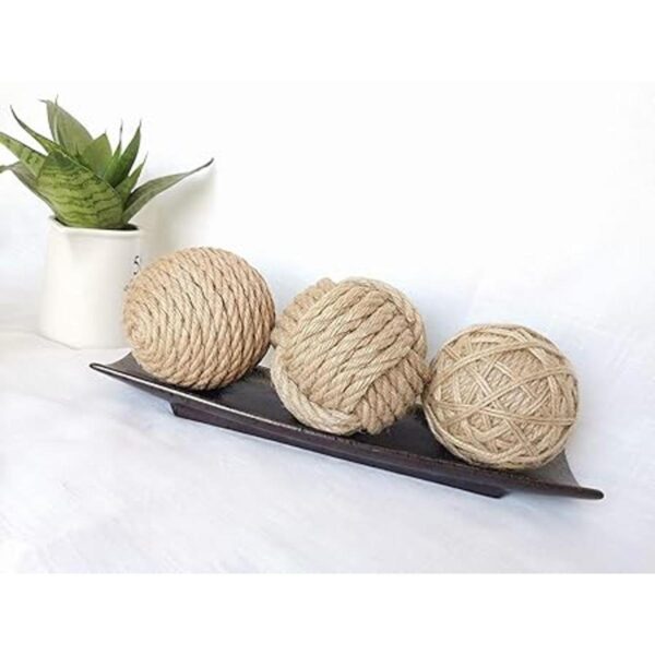 Juego de 3 bolas decorativas Orbs para mesa de comedor