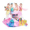 Fedio Juego de disfraz de princesa para niñas disfraz de_1