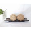 Juego de 3 bolas decorativas Orbs para mesa de comedor