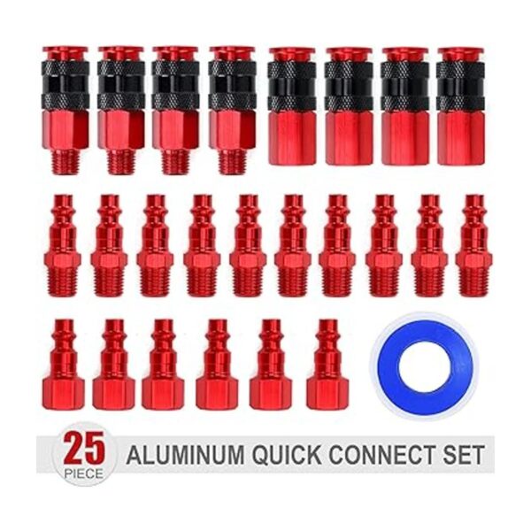 FYPower 25 piezas de acoplador de aire NPT de 14_2