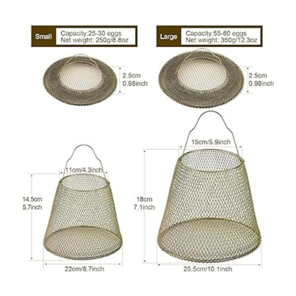 GeoMont Cestas de huevos para recoger huevos frescos