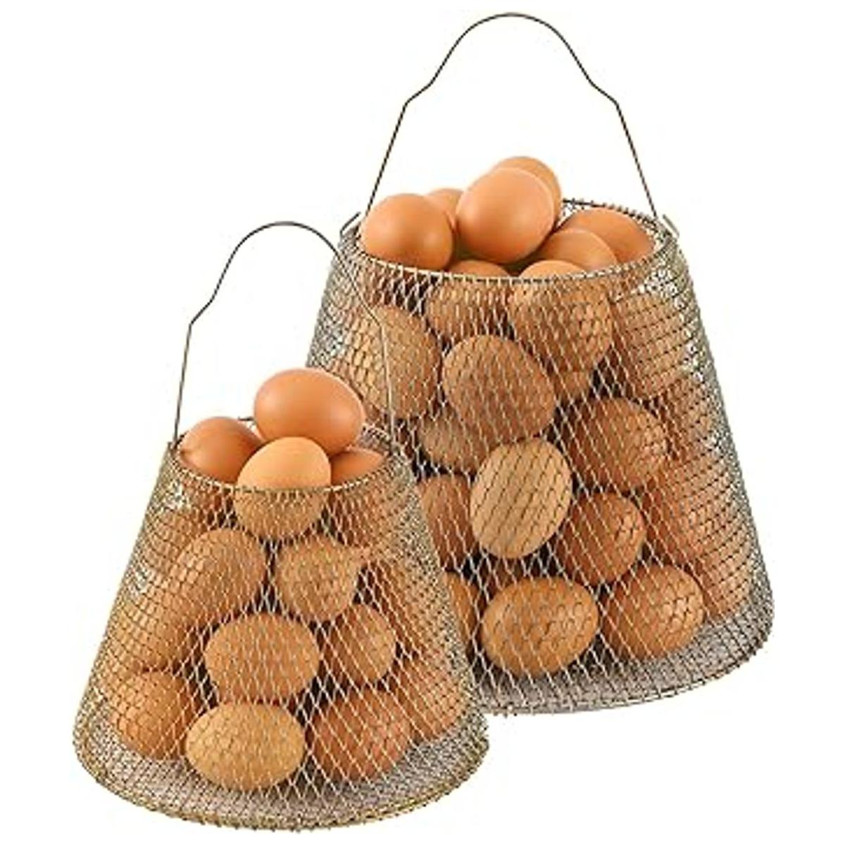GeoMont Cestas de huevos para recoger huevos frescos