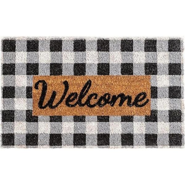 Ninamar Buffalo Plaid Tapete de bienvenida para puerta_1