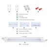 Lámpara de techo LED de 5000 K de 2 pies con enchufe luz_6