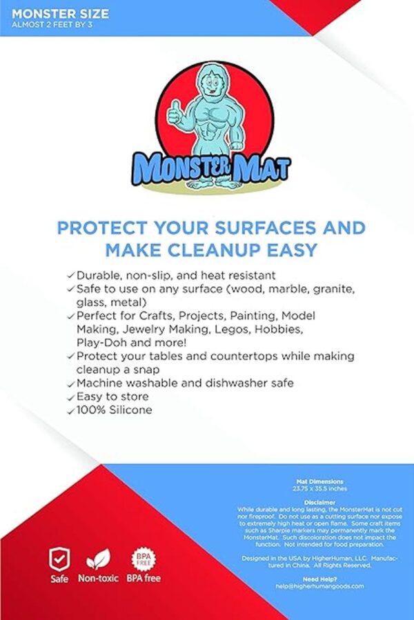 MonsterMat Protector para mesas de silicona tamaño extra_6