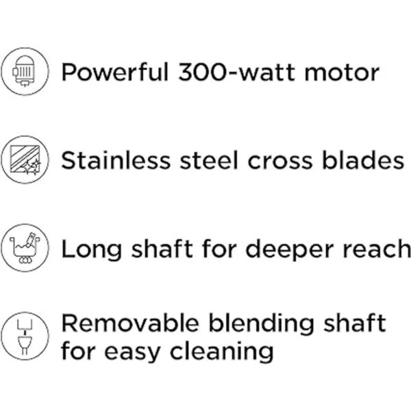 Chefman Immersion Stick Hand Blender with Stainless Steel