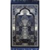 Modefa Alfombra de oración Terciopelo turco Namaz
