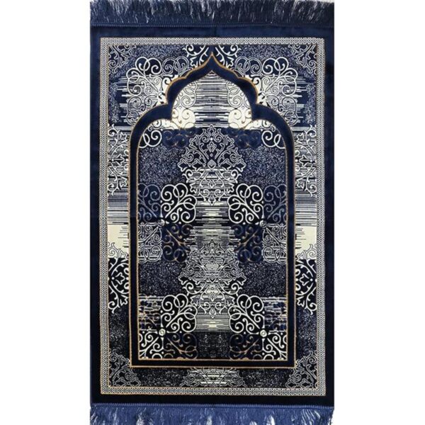 Modefa Alfombra de oración Terciopelo turco Namaz