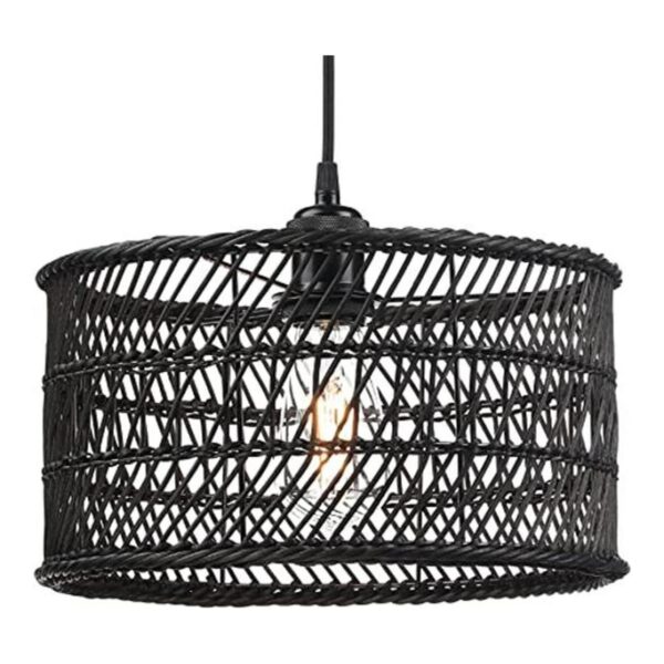 HOONEX Lámpara de araña de ratán lámpara colgante de_1